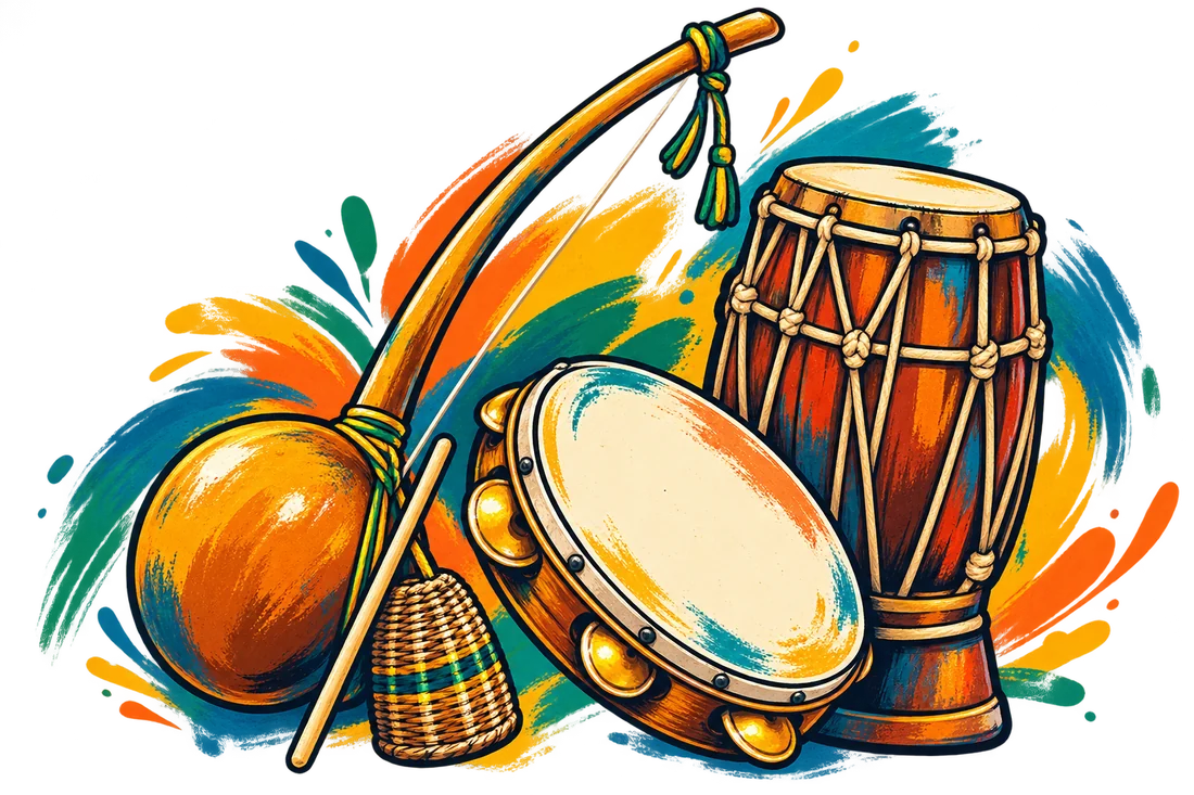 Berimbau, pandeiro et atabaque, les instruments de la capoeira